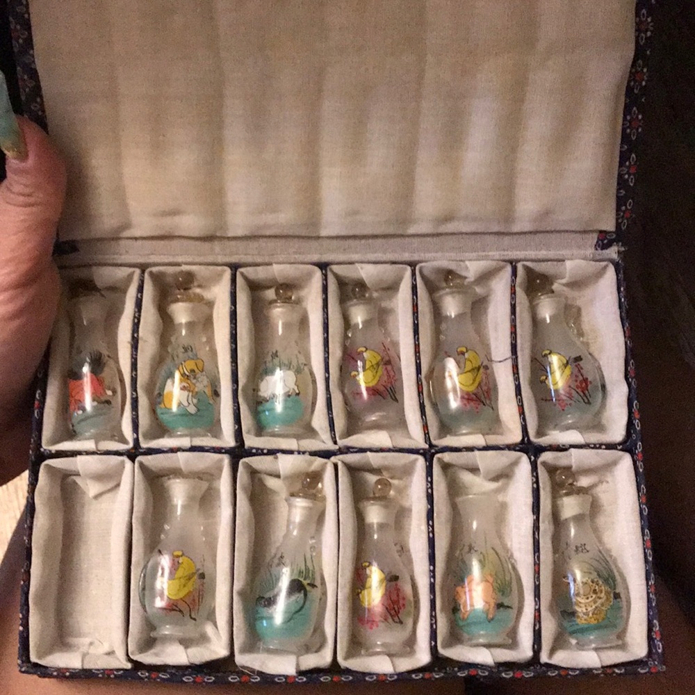 Antique tobacco bottles